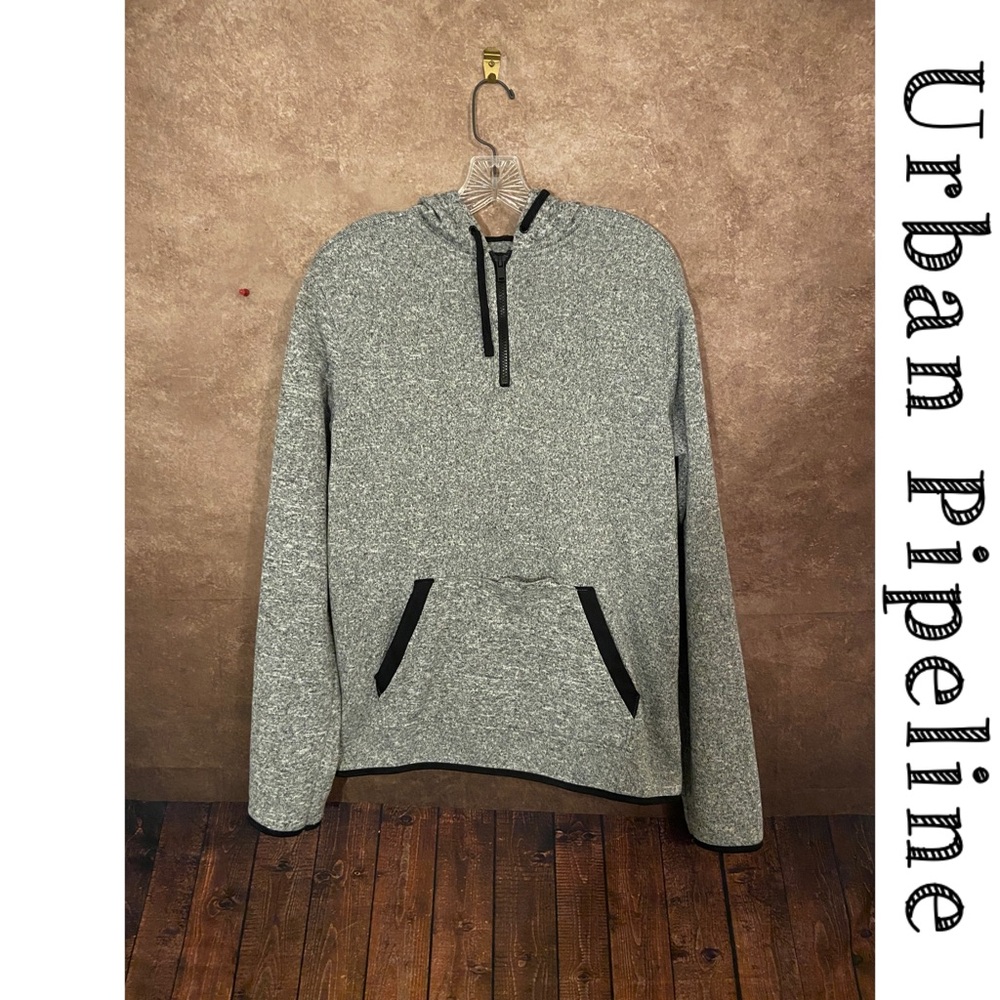 Urban Pipeline~Men’s hoodie sweatshirt~Grey/black~Size M~EUC
